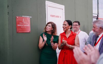 MANOLO SANTANA DA SU NOMBRE A LA PISTA CENTRAL DE EL PANDERO